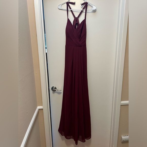 Azazie Alani (from 2022) in Cabernet color bridesmaid dress - Picture 6 of 10